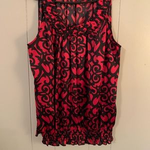 Pretty beaded Larry Levine top casual or dress up